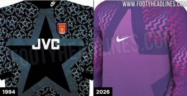 耐克2026世界杯赛 及26-27赛季守门员运动活动 服 曝光:星图案致敬1994经典款